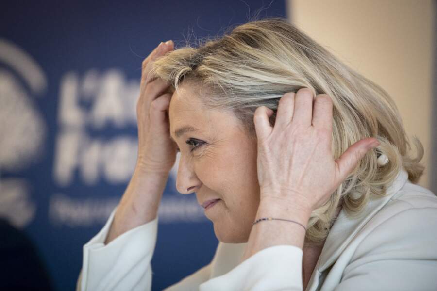 Marine Le Pen à Paris le 22 mars 2021