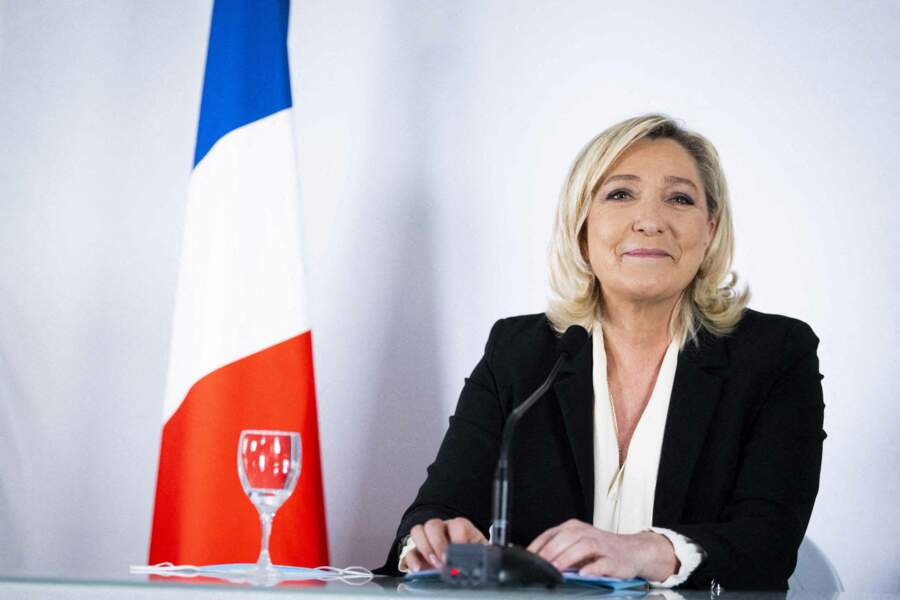Marine Le Pen à Paris, le 18 janvier 2022