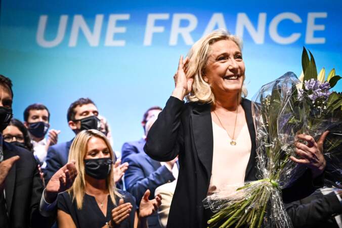 Marine Le Pen le 4 juillet 2021 à Perpignan