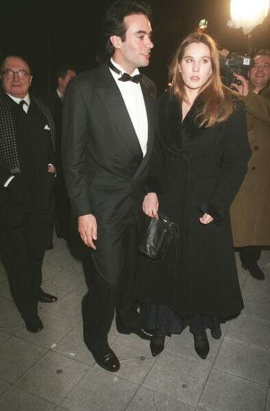 Anthony Delon et Mathilde Seigner en 1996 