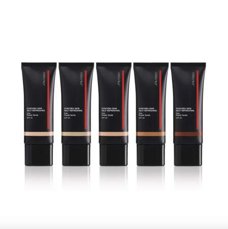 Fluide teinté Synchro Skin Self-Refreshing, Shiseido, 44€ les 30ml en exclusivité chez Marionnaud