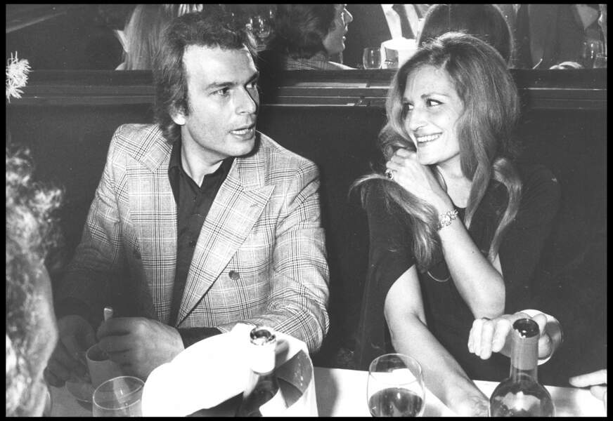 Dalida et son ancien compagnon Richard Chanfray (1975)