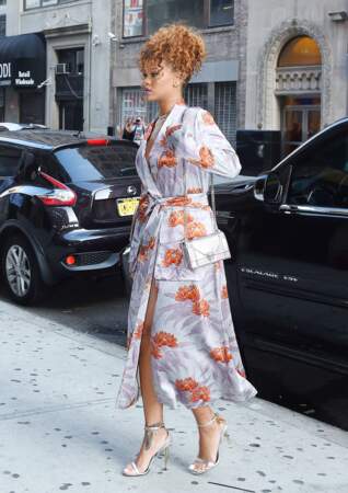 Rihanna à New York, le 30 août 2015