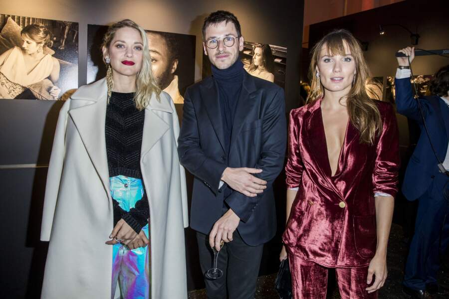 Marion Cotillard, Gaspard Ulliel et Ana Girardot au dîner des révélations des Cesar 2018 au Petit Palais