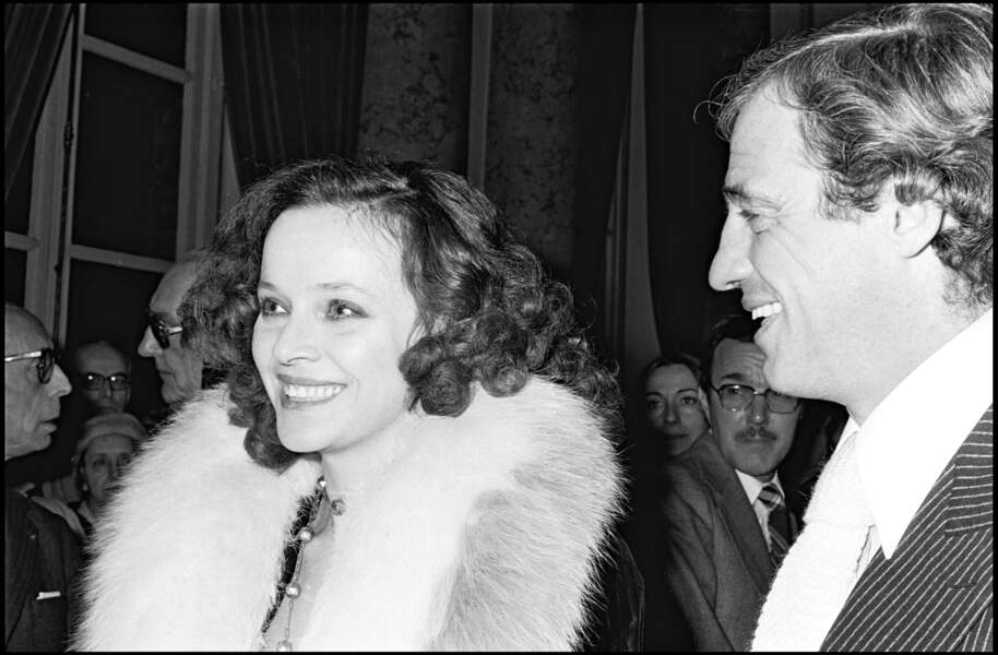 Laura Antonelli et Jean-Paul Belmondo le 19 novembre 1976