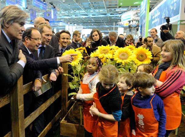 Francois Hollande au Salon de l'Agriculture le 23 février 2013