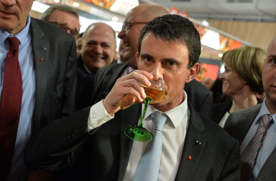 Manuel Valls au Salon de l'Agriculture le 23 février 2015