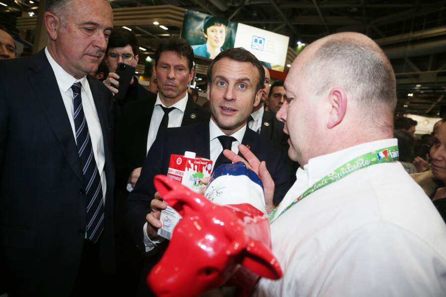 Emmanuel Macron au Salon de l'Agriculture le 22 février 2020 