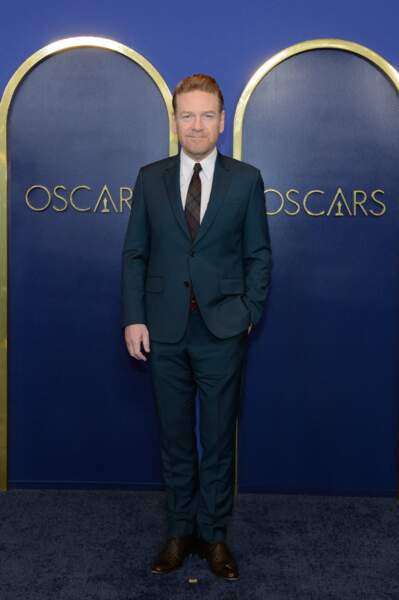 L'acteur britannique, Kenneth Branagh, était habillé d'une cravate au motif écossais lors du diner des pré-Oscars. 