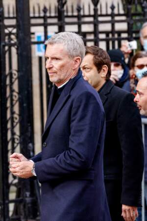 Denis Brogniart a tenu à rendre hommage à Jean-Pierre Pernaut, ce mercredi 9 mars 2022 en la Basilique Sainte-Clotilde