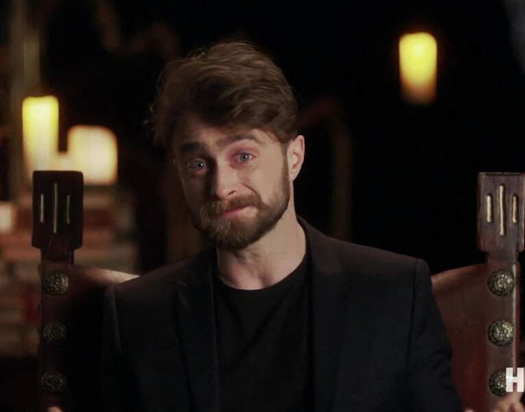 Daniel Radcliffe lors de son passage pour l'émission spéciale célébrant les 20 ans de la saga Harry Potter, le 21 décembre 2021.
