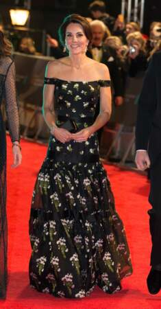 Kate Middleton en robe Alexander McQueen, le 12 février 2017