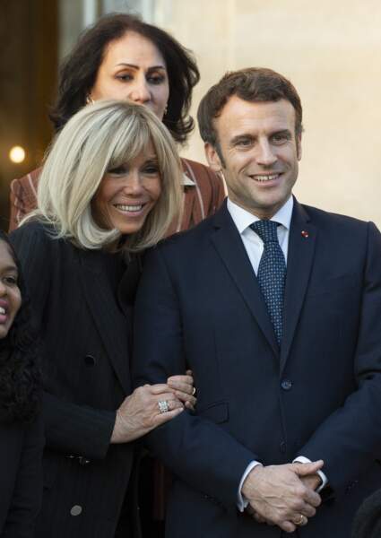Emmanuel Macron et sa femme, Brigitte Macron