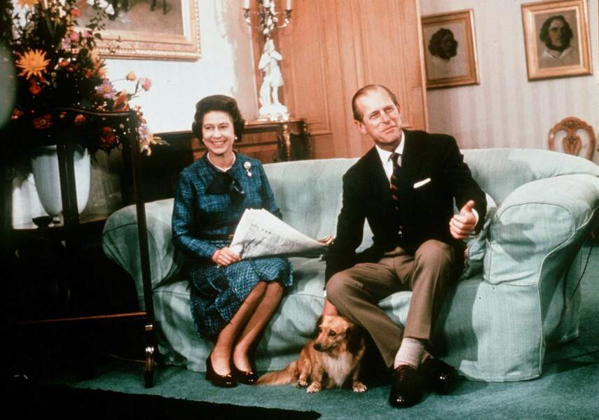 La reine Elizabeth II et le prince Philip, à Balmoral, en 1975.