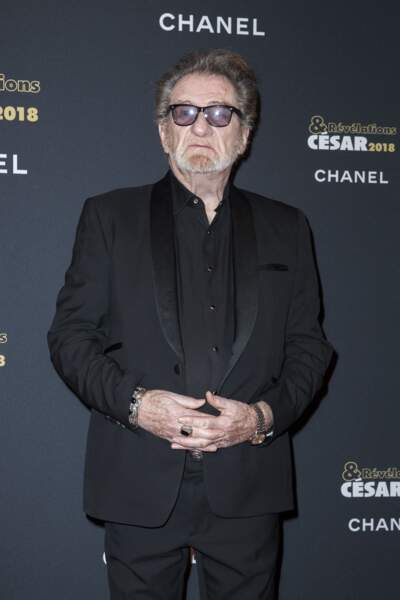 Eddy Mitchell assiste au dîner des révélations des César 2018, au Petit Palais à Paris, le 15 janvier 2018.