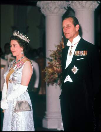 La reine Elizabeth II et le prince Philip, au Royaume-Uni, en 1972.