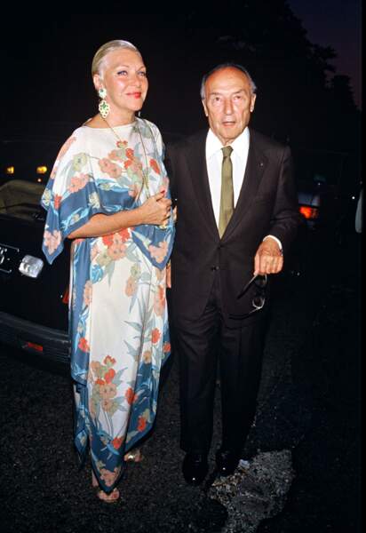 Lien Renaud et Loulou Gasté au mariage d'Eddie Barclay, à Paris, le 22 juin 1984.