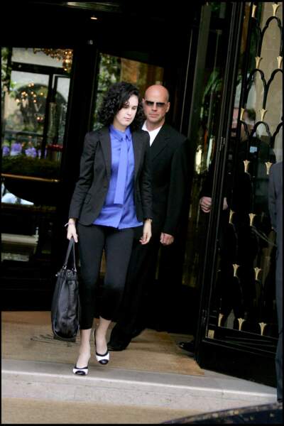 Bruce Willis et sa fille Rumer, à Paris en 2006
