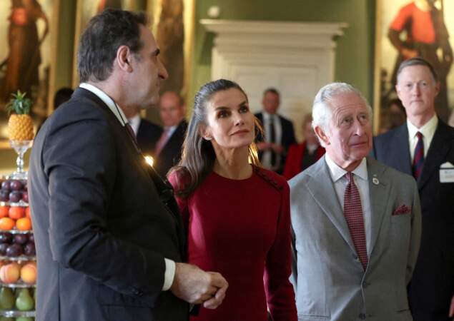 Le prince Charles et Letizia d'Espagne ont profité de cette sortie culturelle ensemble, ce mardi 5 avril.