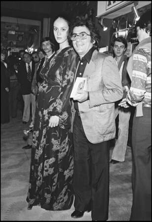 Claude Nougaro et son épouse Marcia assistent à la première de Nicole Croisille en 1976.