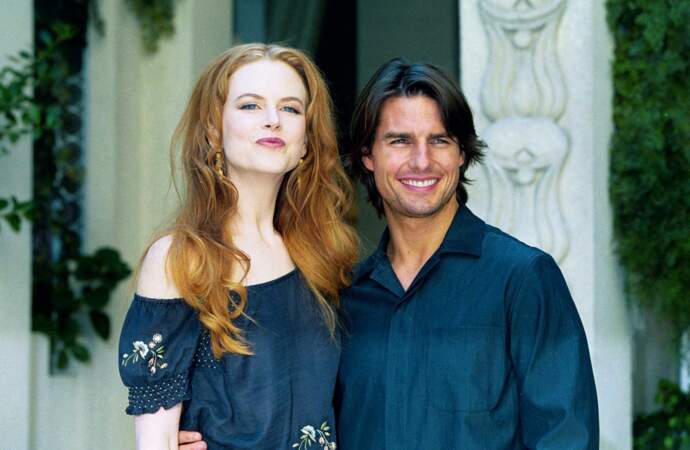 Nicole Kidman et son ex mari Tom Cruise à Paris en 1999