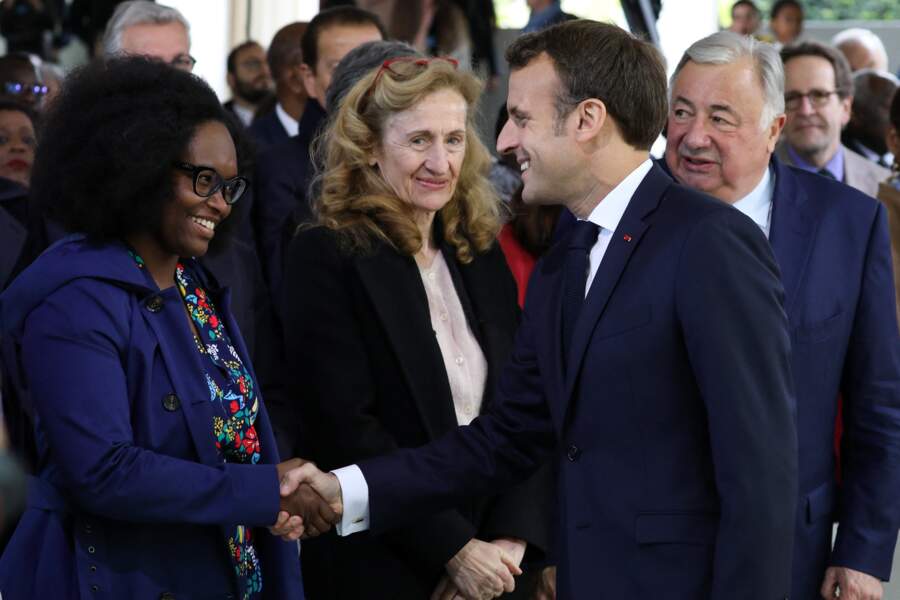 Sibeth Ndiaye et Emmanuel Macron