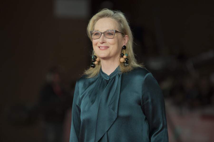 Meryl Streep à la première du film ''Florence Foster Jenkins'' lors du Festival du Film à Rome, le 20 octobre 2016.  