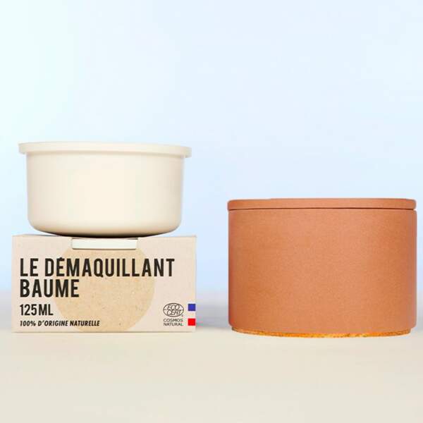 Démaquillant Baume Visage avec son Pot Béton Rechargeable Terracotta, La Crème Libre , 39,90€ les 125ml chez Nocibé et sur nocibe.fr