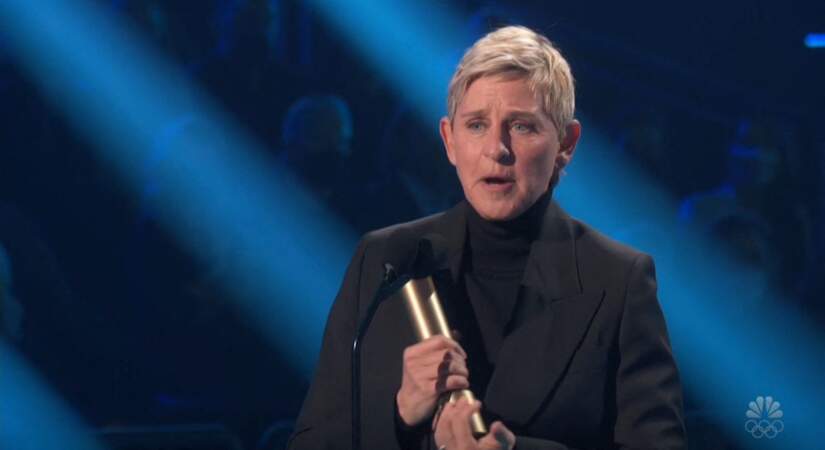 Ellen DeGeneres au People's Choice Awards, à Los Angeles, le 7 décembre 2021.