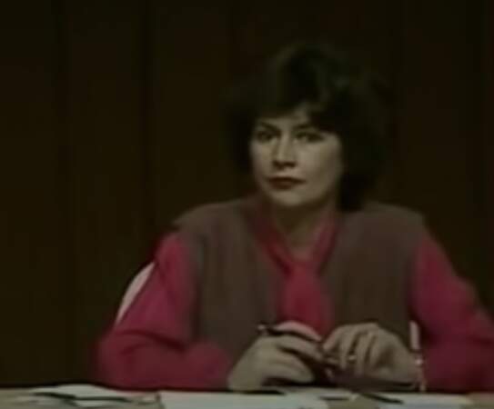 Michèle Cotta, déjà animatrice du débat d'entre-deux-tours en 1981, entre Valéry Giscard D'Estaing et François Mitterrand 