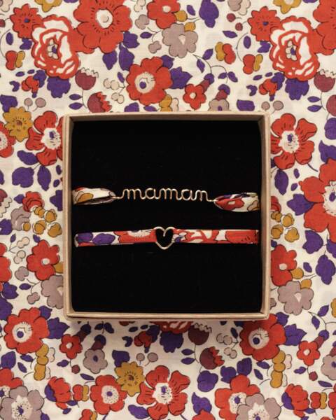 Duo de Bracelets collection Liberty, Maman Coeur, Atelier Paulin, 210€
