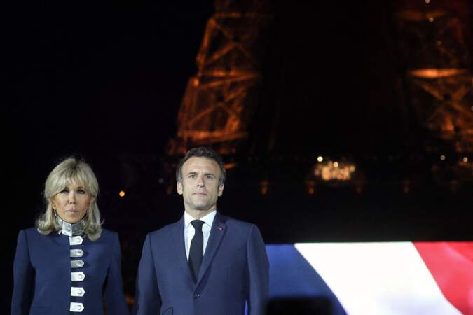 À 69 ans, Brigitte Macron affiche son goût prononcé pour la mode et les maisons françaises, le 24 avril 2022. 