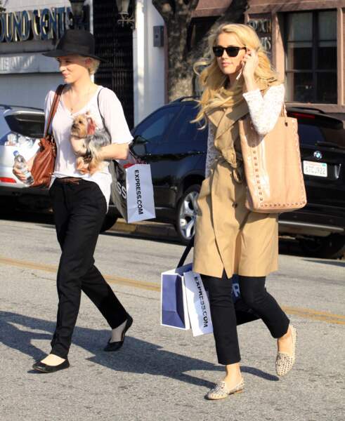 Amber Heard et son ex Tasya Van Ree à Beverly Hills en 2012