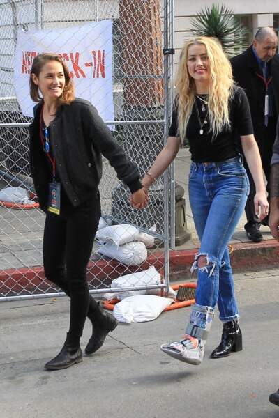 Amber Heard et sa dernière compagne à Los Angeles en 2020