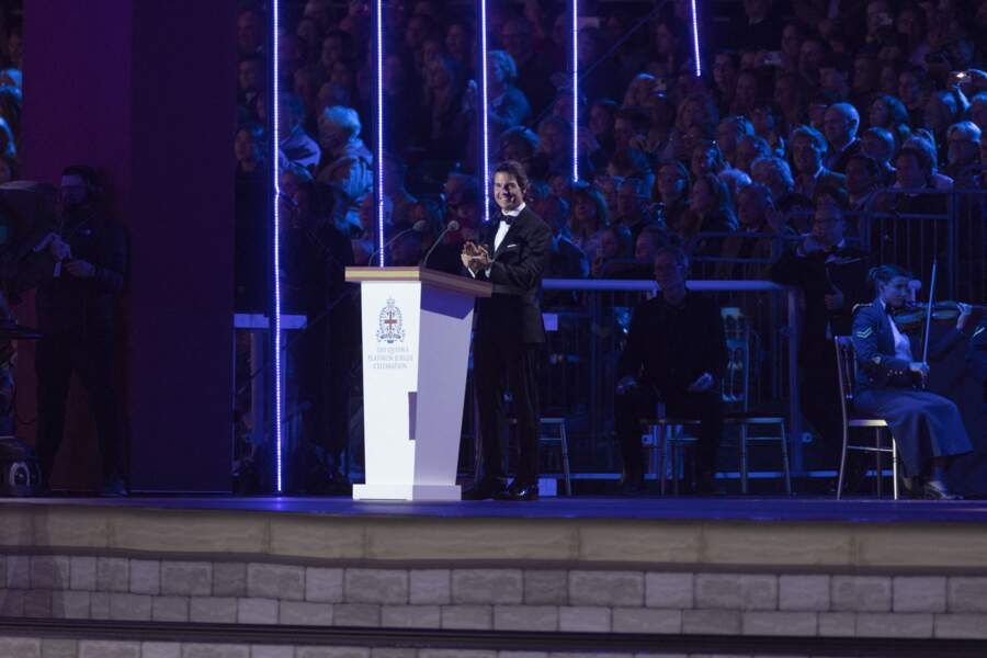Tom Cruise au spectacle de son jubilé "The Queen's platinum jubilee celebration" lors du Windsor Horse Show à Windsor le 15 mai 2022.
