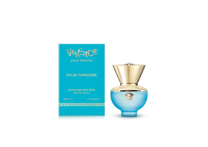 Brume pour cheveux parfumée, Versace, 45€ les 30 ml sur versace.com/fr