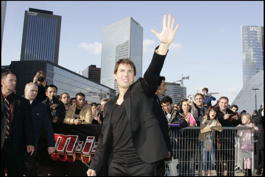 Tom Cruise en visite à Paris à l'occasion de la sortie de Mission Impossible 3 en 2006
