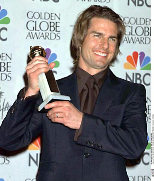 Tom Cruise, lauréat lors de la 57e édition des Golden Globe Awards, en 2000 