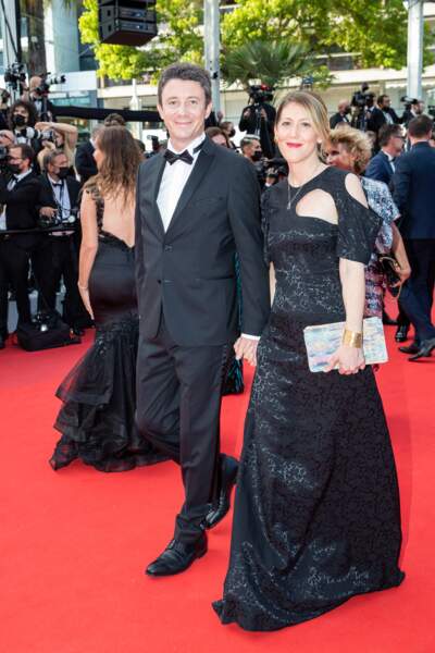 Benjamin Griveaux et sa femme Julia Minkowski lors de la cérémonie d'ouverture du 74ème Festival International du Film de Cannes le 6 juillet 2021.