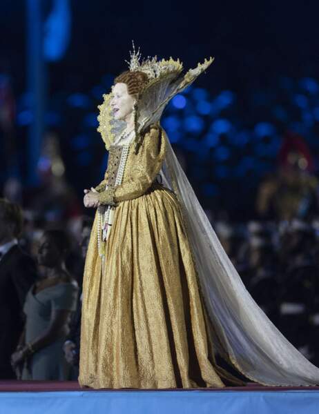 Helen Mirren participe au spectacle de son jubilé "The Queen's platinum jubilee celebration" lors du Windsor Horse Show à Windsor le dimanche 15 mai 2022.
