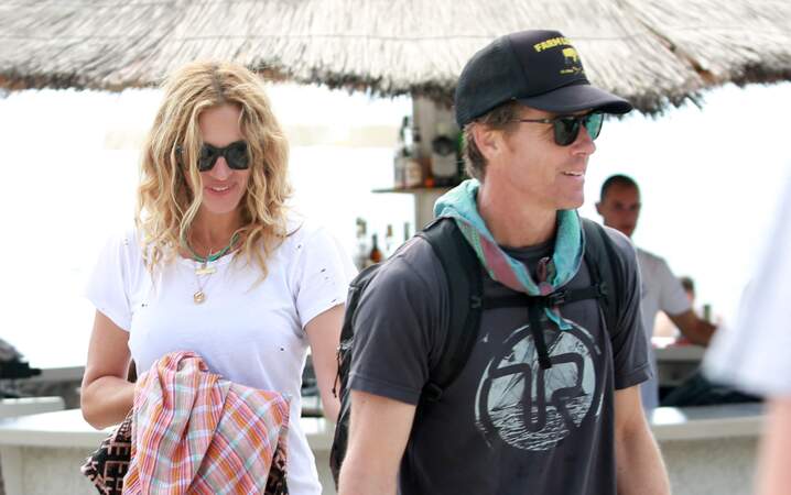 Julia Roberts en vacances avec son mari Daniel Moder 