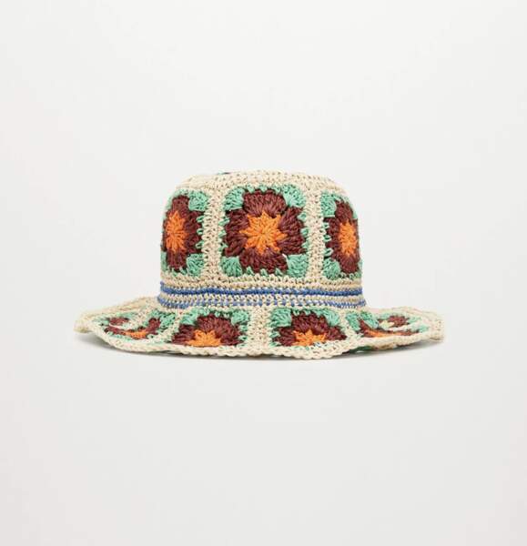 Bob crochet motifs floraux, Mango, 39,99€