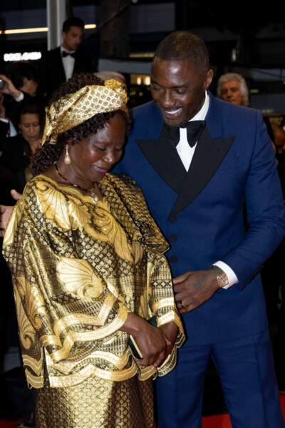Idris Elba et sa mère Eve Elba, un moment en famille sur la croisette, ce 20 mai 