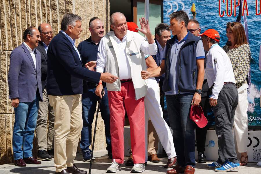 L'ex-roi Juan Carlos était à Sanxenxo (Galicie) le 20 mai 2022, pour son retour en Espagne.