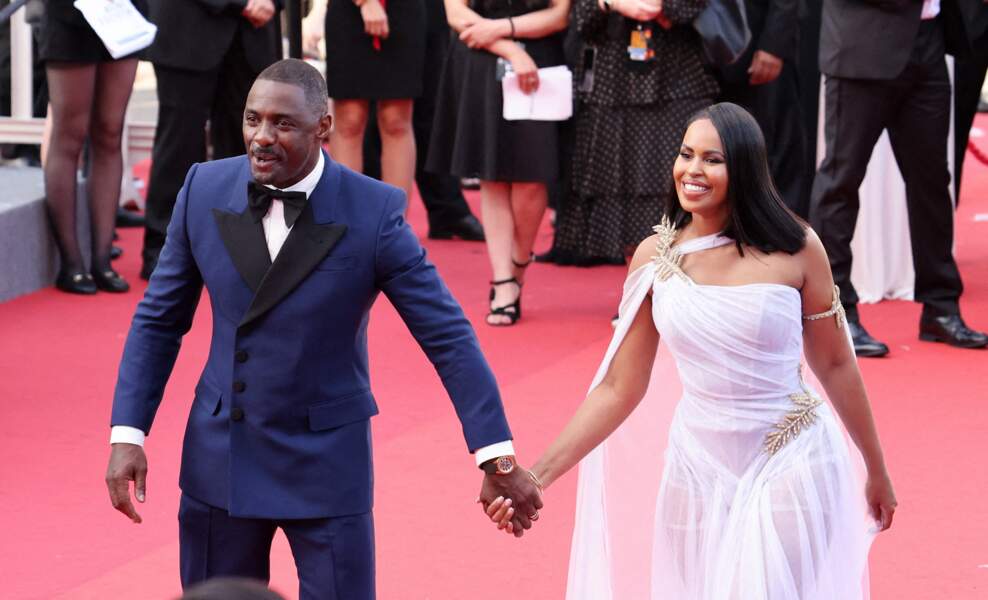 Idris Elba et sa femme Sabrina complices au festival de Cannes, le 20 mai 