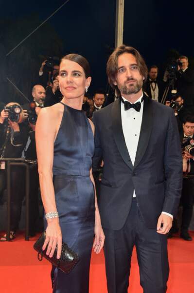 Charlotte Casiraghi et son mari Dimitri Rassam à leur arrivée au Festival de Cannes, le 20 mai 
