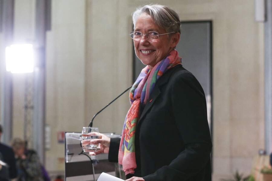 Elisabeth Borne lors de sa présentation de ses voeux à la presse à Paris le 17 janvier 2020.