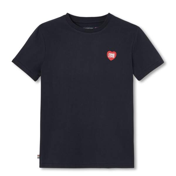 T-shirt One love fabriqué en France, La Gentle Factory, 35€ décliné en 4 coloris