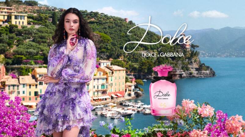 Deva Cassel égérie de la campagne du parfum "Dolce Gabbana, le 22 mai 2022. 