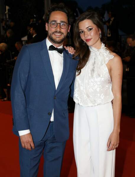 Thomas Hollande et Émilie Broussouloux à la montée des marches de « R.M.N. » au Festival de Cannes.